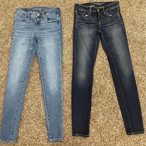 AE low waisted jeggings size 2